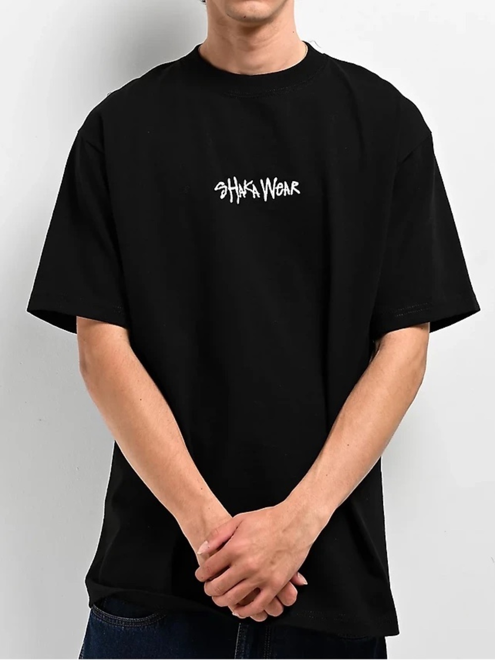 Shaka Wear Streetwear Essentials Heavyweight T-Shirt Black Size Medium